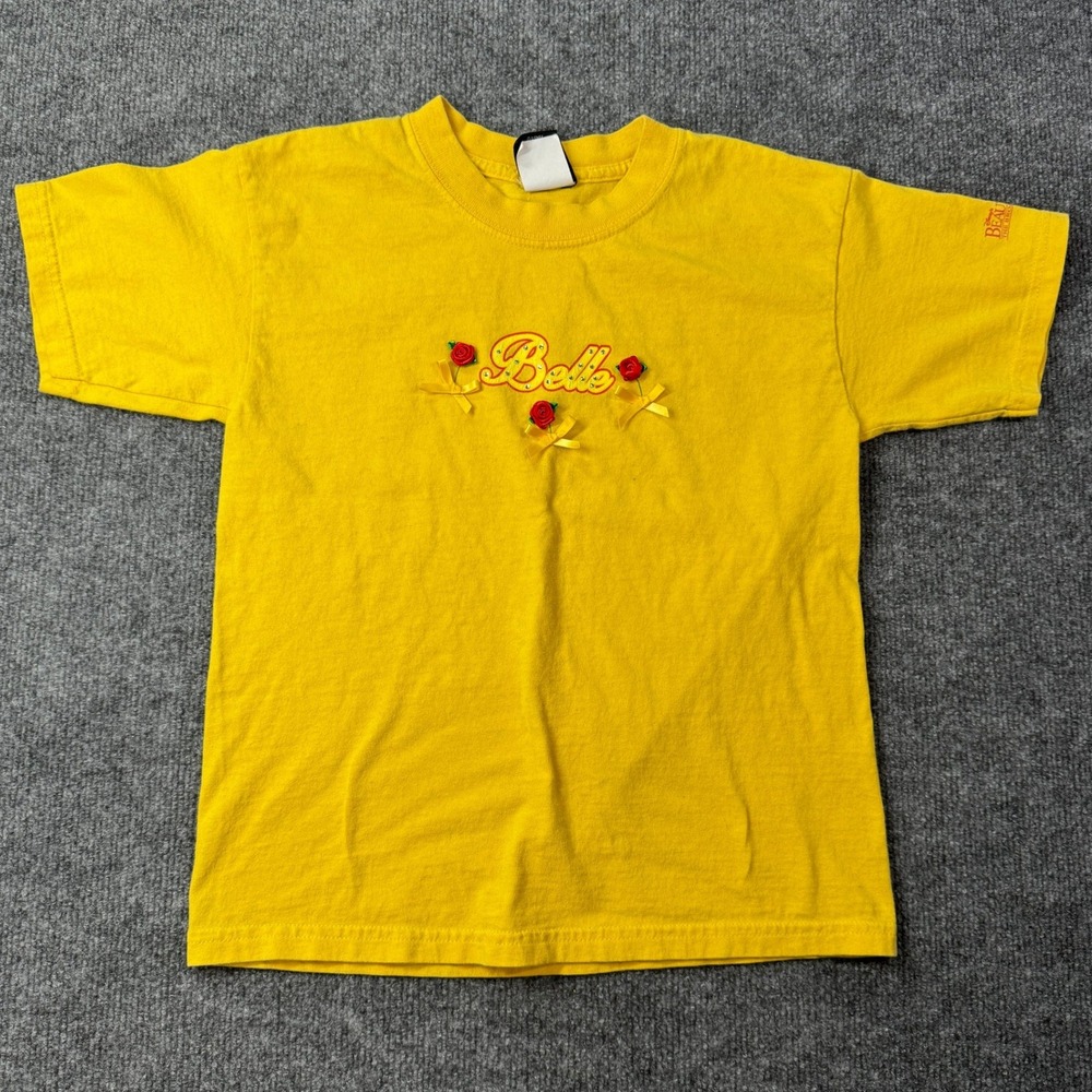 Disney Beauty & the Beast Broadway Musical T Shirt Womens M Yellow Belle